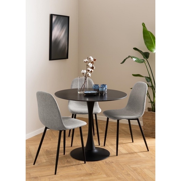 Krzesło Celia szare jasne/ czarne - ACTONA